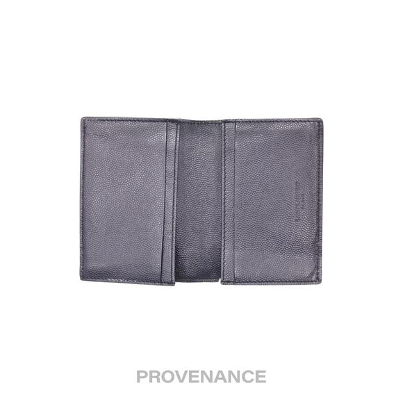 🔴 Saint Laurent Paris SLP Pocket Card Wallet - Navy Leather - Picture 5 of 8